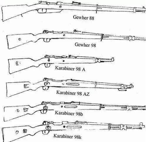 98b 的基础上结合标准型毛瑟步枪改进出名为  karabiner 98k 的步枪