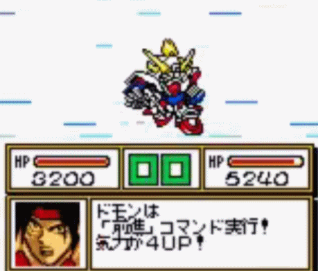 gbc《超级机器人大战link》的战斗画面,两者对比一