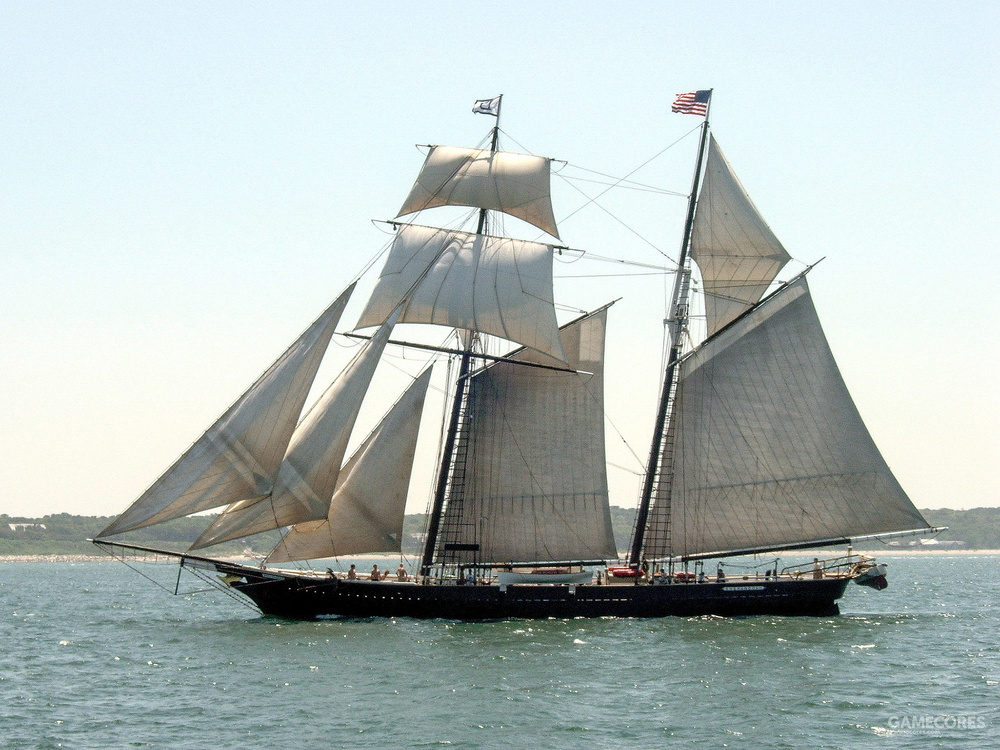 其比三桅帆船灵活,操帆手少;比单桅帆船承载量大,火力强,是海盗船的