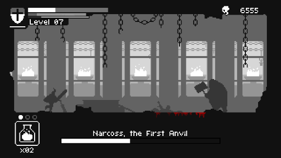 这是一款像素风格的平面横版动作游戏,游戏的亮点也很明显,从画风到