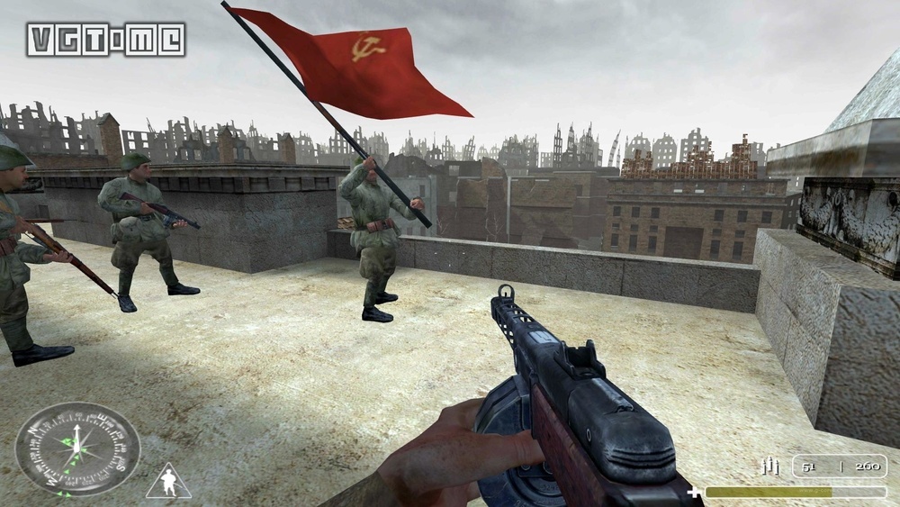 咱们再看看一些游戏中的二战/冷战早期苏军 它们包括《英雄连2》