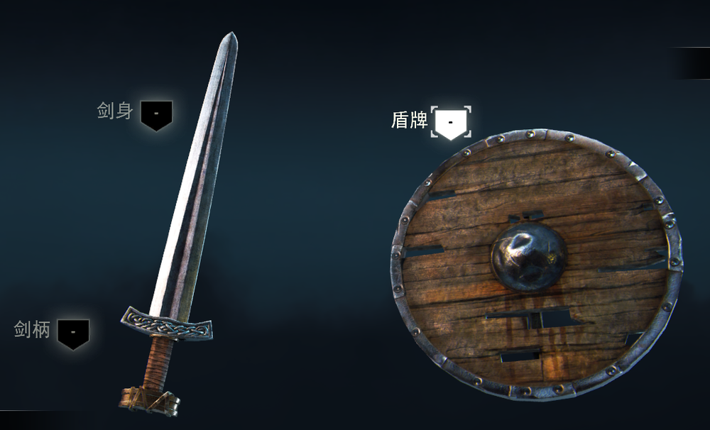 盾(viking sword & shield): 督军的武器同样是很具有维京人特色