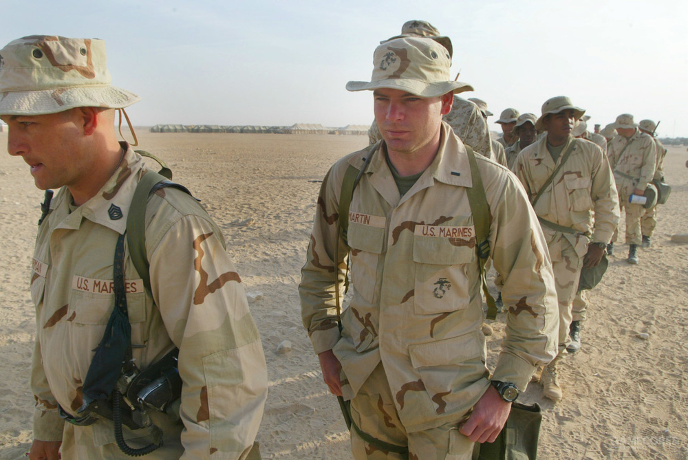 身穿dcu的陆战队员,照片拍摄于伊拉克