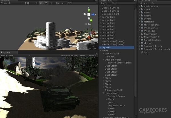 unity3d引擎界面