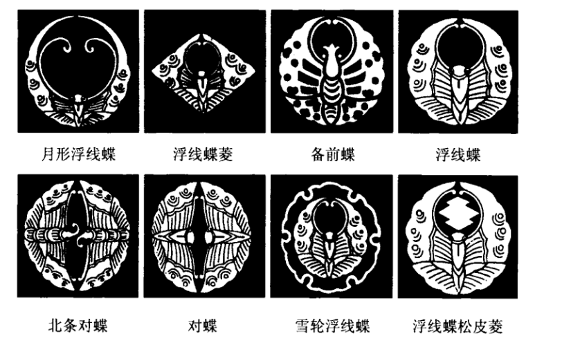 《仁王》中大谷吉继的对蝶纹与开创了战国时代的北条早云的家纹