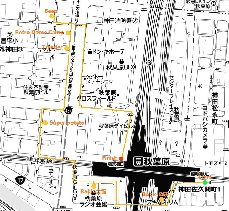 日本东京秋叶原地图图片