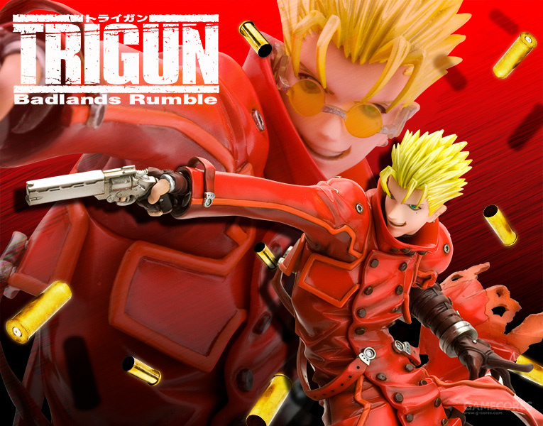 《trigun: badlands rumble》的模型,分別是主角 法修·史丹