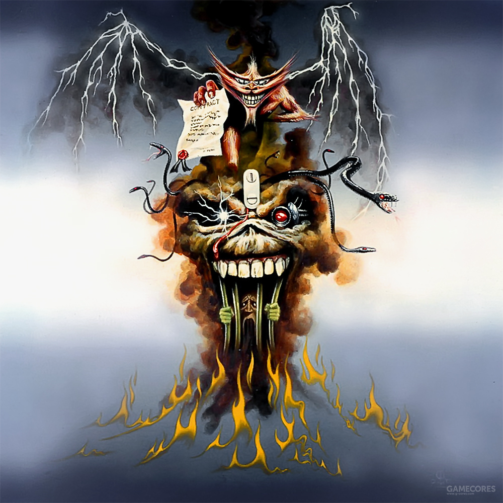 iron maiden乐队吉祥物"eddie"与绘制它的艺术家derek riggs