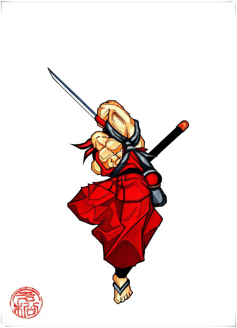 怀旧迎新《侍魂4-天草降临》全人物马克笔手绘(第二集完结)