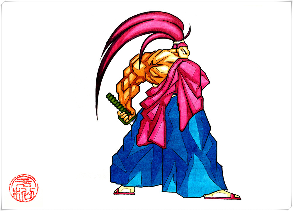 怀旧迎新《侍魂4-天草降临》全人物马克笔手绘(第二集完结)