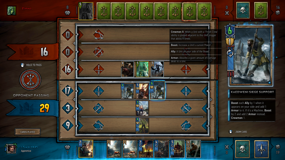 《昆特牌》国际服测试版本下的游戏分析与部分阵营初窥(二)