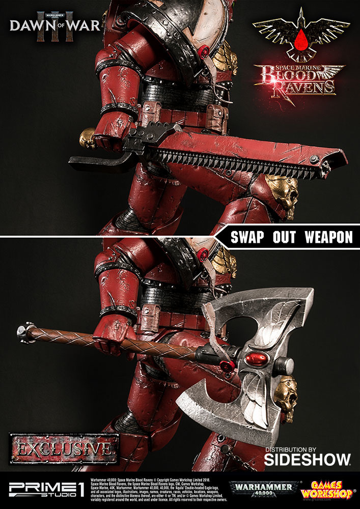 为了帝国!p1s推出血鸦战团星际战士雕像