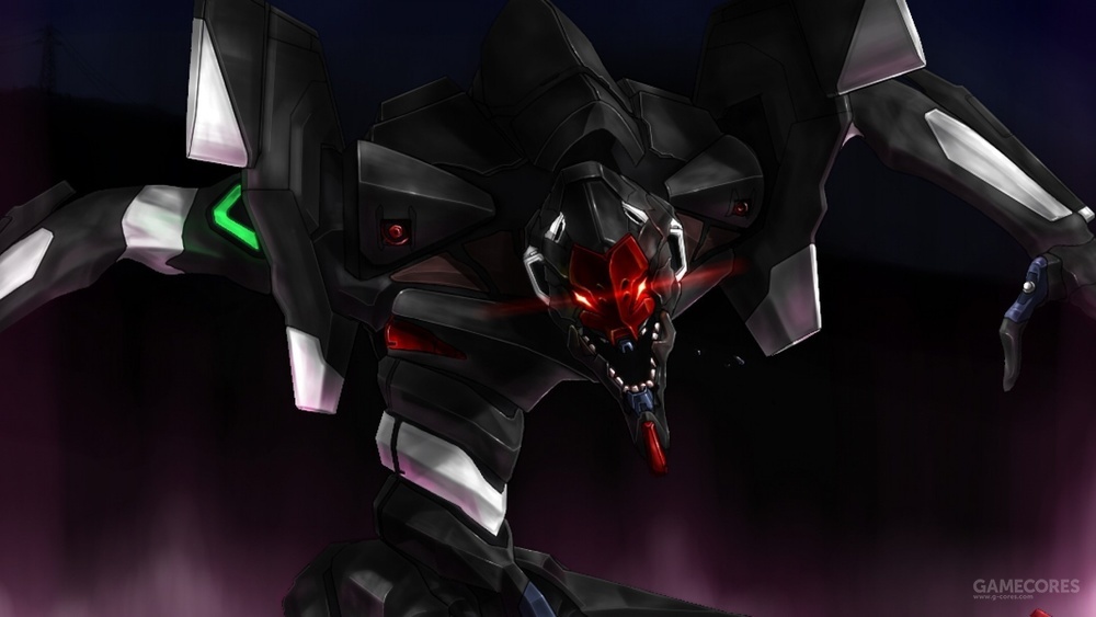 被使徒侵蚀后暴走的三号机