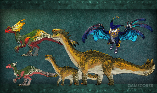 世界观来说,兽龙种最早出现于《mh3》中,首先出现的就是土砂龙,爆锤龙