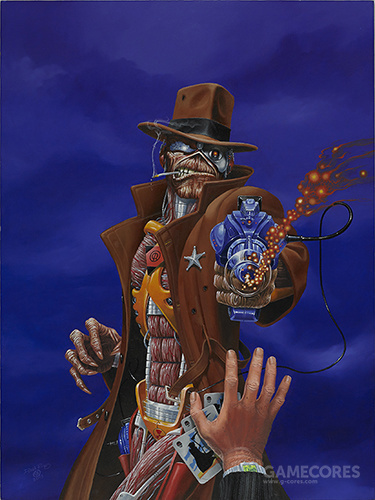 iron maiden乐队吉祥物"eddie"与绘制它的艺术家derek riggs