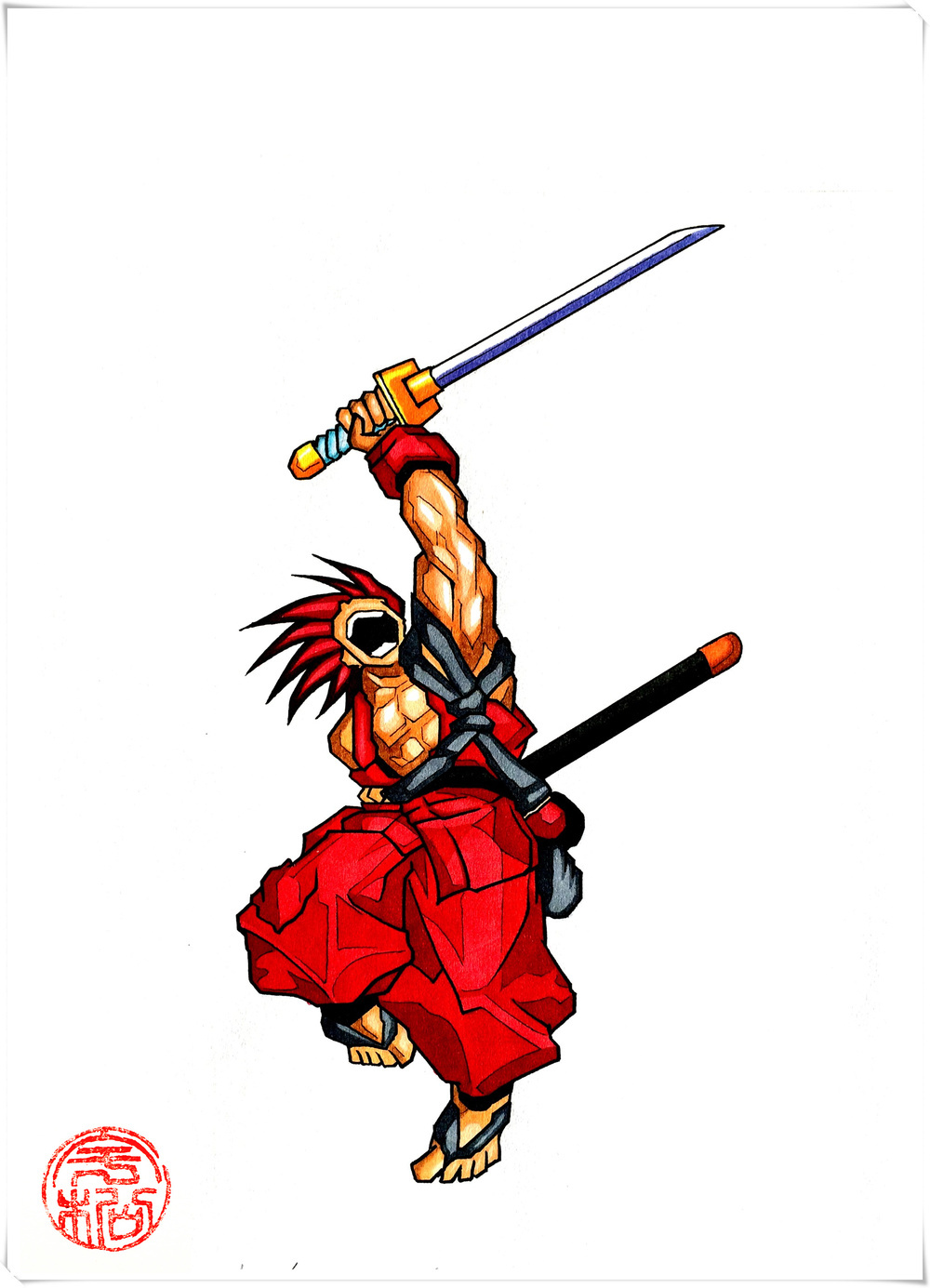 怀旧迎新《侍魂4-天草降临》全人物马克笔手绘(第二集完结)