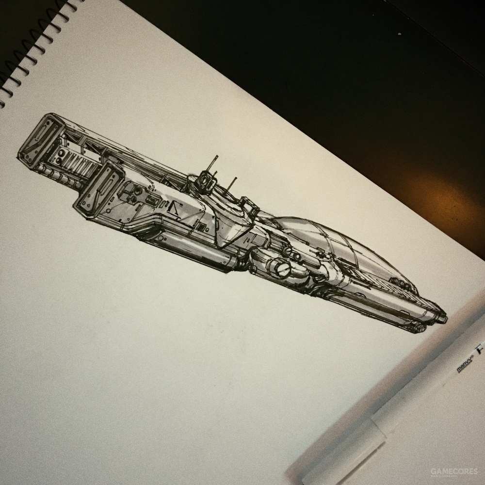 纸上的机甲梦:我的科幻概念设计手稿原画