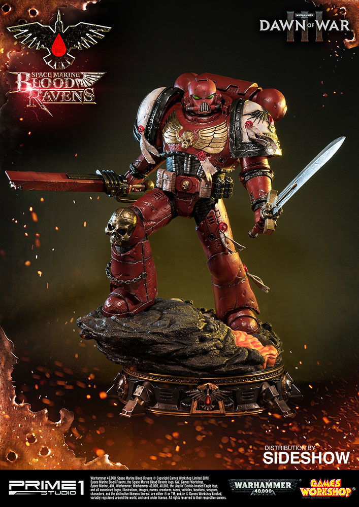 为了帝国!p1s推出血鸦战团星际战士雕像