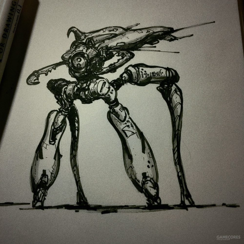 纸上的机甲梦:我的科幻概念设计手稿原画