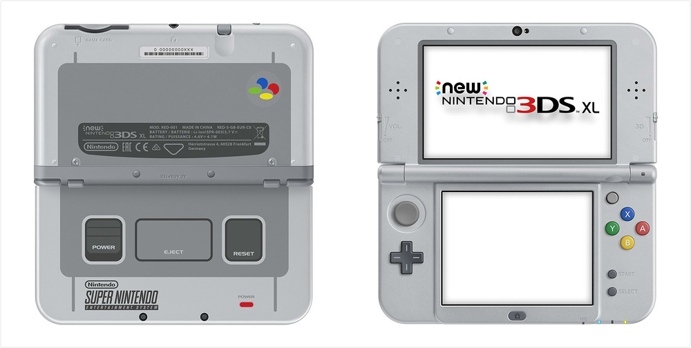 "超任"主题新3dsxl又来了,预装了一份原汁原味的《超级马力欧大赛车》